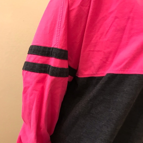 I Love Dogs Oversized Jersey Graphic Tee Adult Size XL Heavy Cotton Pink Grey - Picture 8 of 14